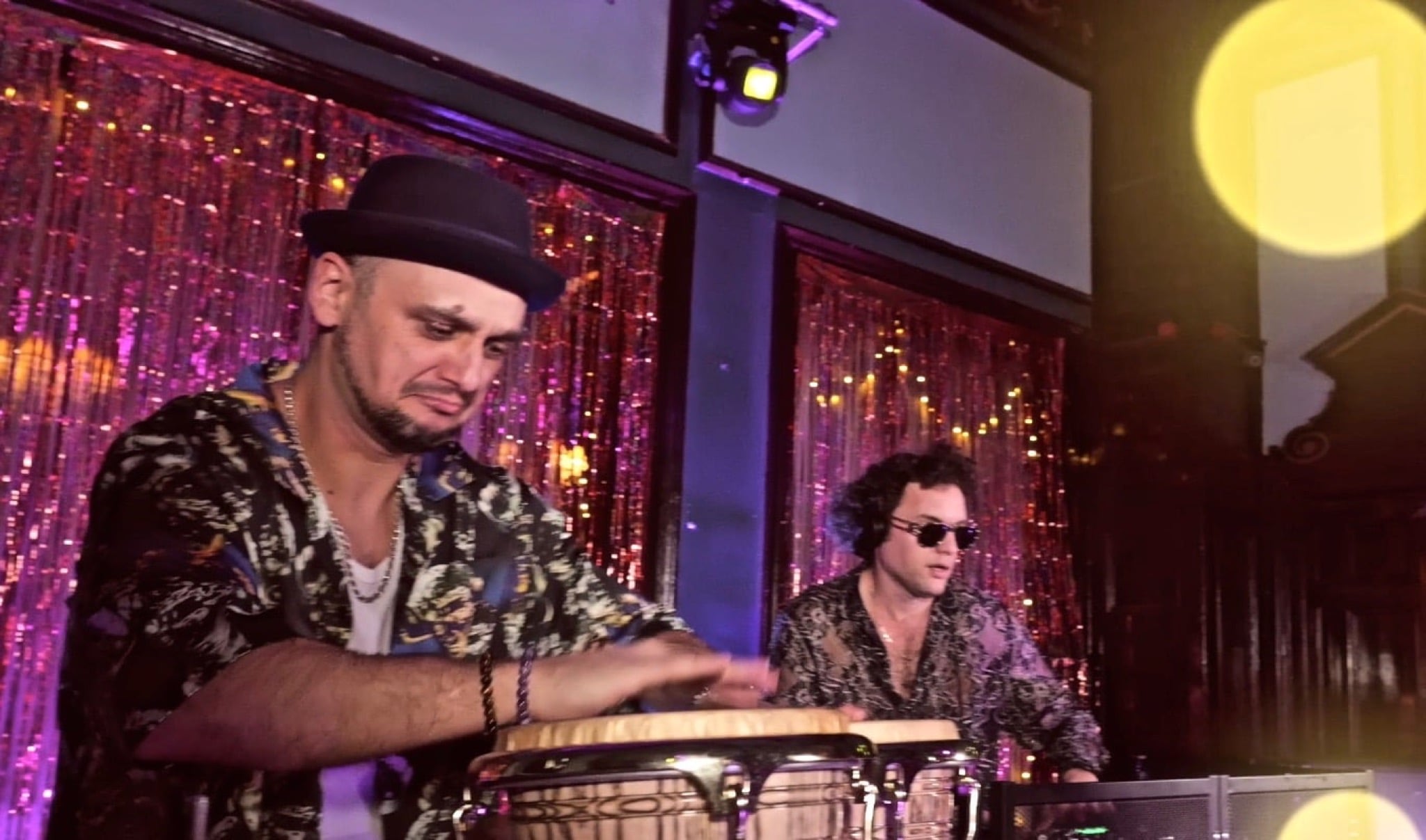 Live percussion and DJ for wedding entertainment